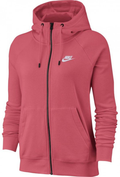  Nike Sportswear Essential Hoodie FZ Fleece W - archaed pink/white