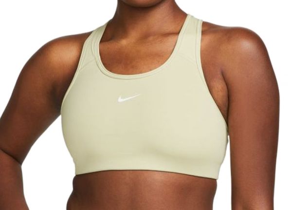 Topp Nike Swoosh Bra Pad W - olive aura/white