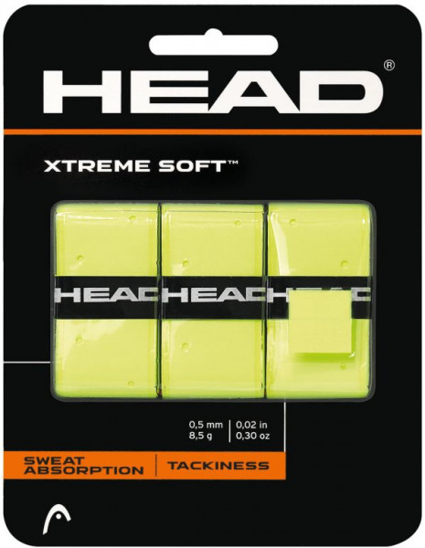 Viršutinės koto apvijos Head Xtremesoft (3 vnt.) - limon