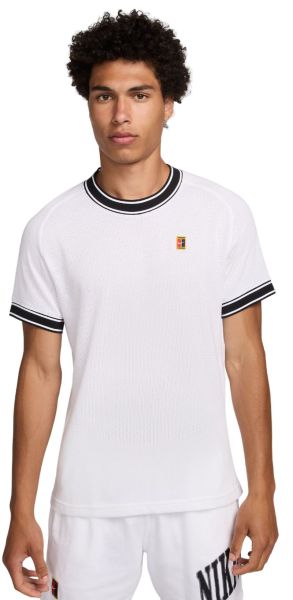 Teniso marškinėliai vyrams Nike Court Heritage Tennis Top - Baltas