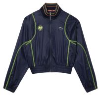Dámská tenisová mikina Lacoste Sport Roland Garros Edition Post-Match Cropped Jacket - navy blue