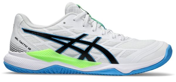 Chaussures de badminton/squash pour hommes Asics Gel-Tactic 12 - white/lime burst