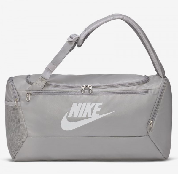 Tennisrucksack Nike Brasilia Backpack S Duffle - light smoke grey/light smoke grey/white