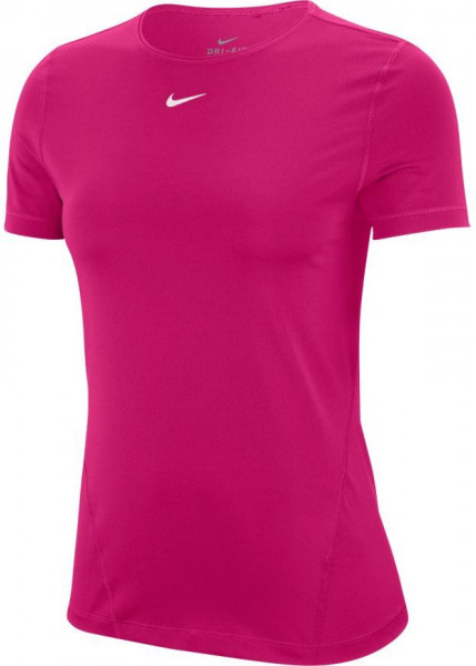  Nike Pro Top SS All Over Mesh W - fireberry/white
