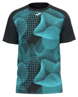 T-shirt da uomo Joma Challenge Short Sleeve T-Shirt - Nero, Turchese