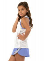 Tüdrukute T-särk Lucky in Love On The Prowl Party Animal V-Neck Tank Girls - white Tüdrukute T-särk Lucky in Love On The Prowl Party Animal V-Neck Tank Girls - white