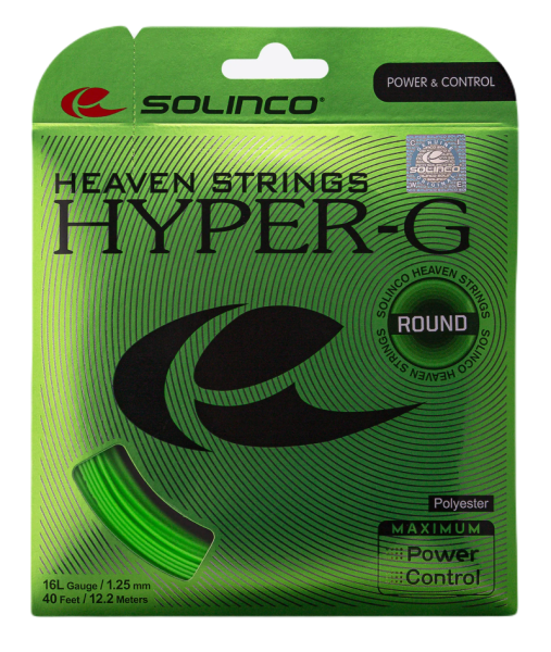 Naciąg tenisowy Solinco Hyper-G Round (12m) - green