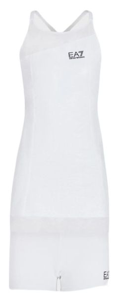 Damska sukienka tenisowa EA7 Woman Jersey Dress - fancy white