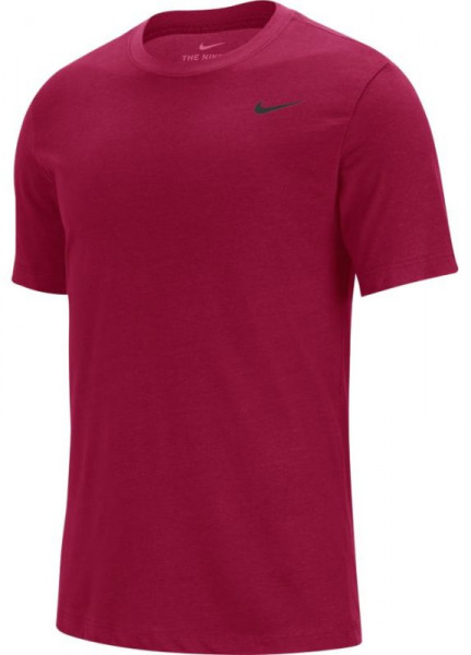  Nike Solid Dri-Fit Crew - noble red/pink foam