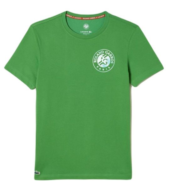 Camiseta para hombre Lacoste Sport Roland Garros Edition Logo T-Shirt - green