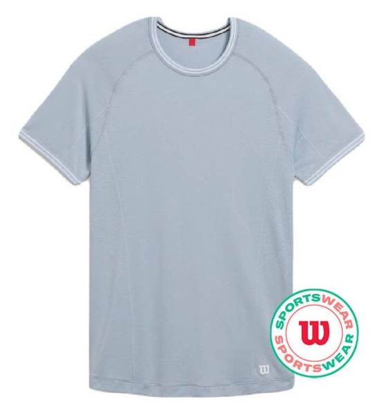 Męski t-shirt Wilson Court Performance Crew T-Shirt - Niebieski