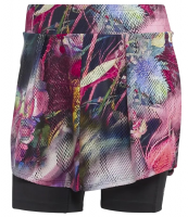 Fustă tenis dame Adidas Melbourne Skirt - multicolor/black