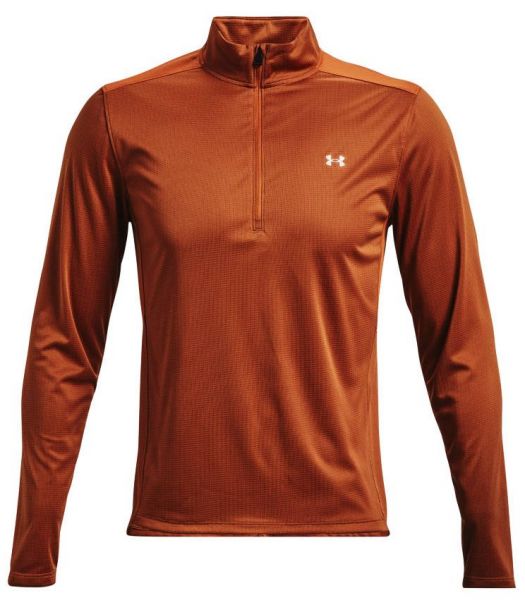 T-shirt de tennis pour hommes (manche longues) Under Armour Men's UA Speed Stride 2.0 1/2 Zip - fox