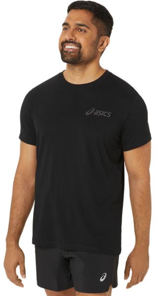 Мъжка тениска Asics Chest Logo Short Sleeve T-Shirt - performance black/graphite grey