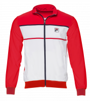 Pánská tenisová mikina Fila Jacket Max M - white/fila red