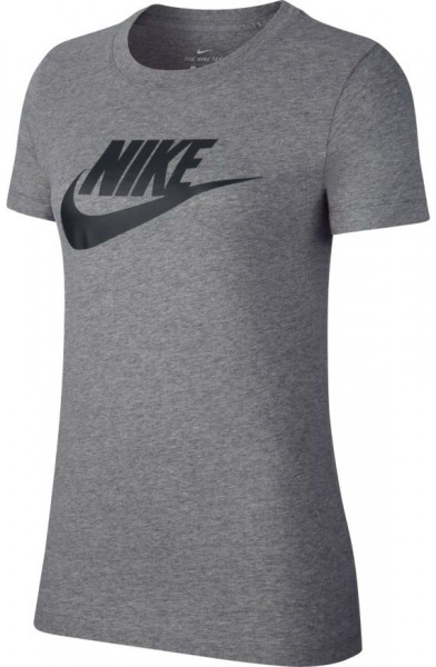 Damski t-shirt Nike Sportswear Essential W - dark grey heather/black