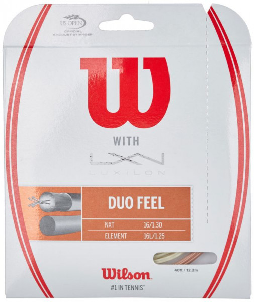 Cordes de tennis Wilson Duo Feel NXT & Element (6,1 m/6,1 m) # 1.30 mm/1.25 mm