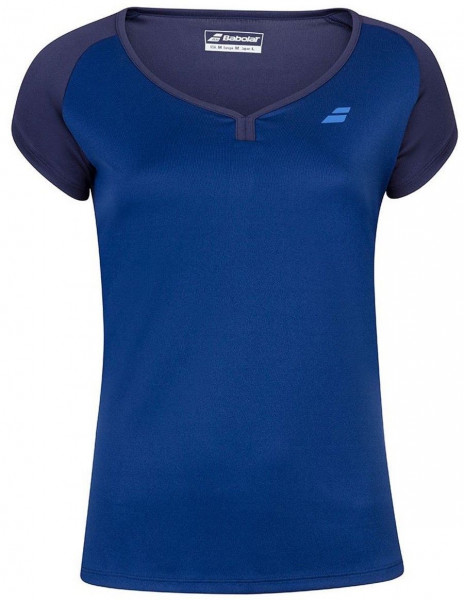 Dievčenské tričká Babolat Play Cap Sleeve Top Girl - estate blue