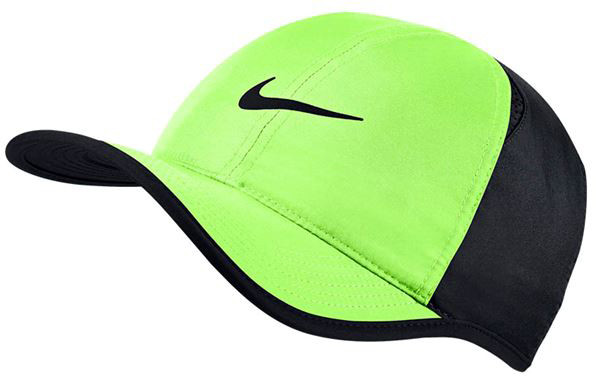  Nike U Aerobill Feather Light Cap - ghost green/black/black/black