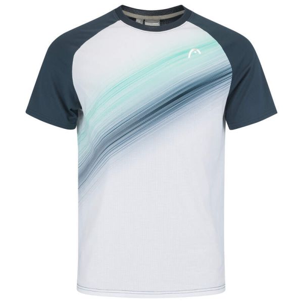Koszulka chłopięca Head Topspin T-Shirt - navy/print perf