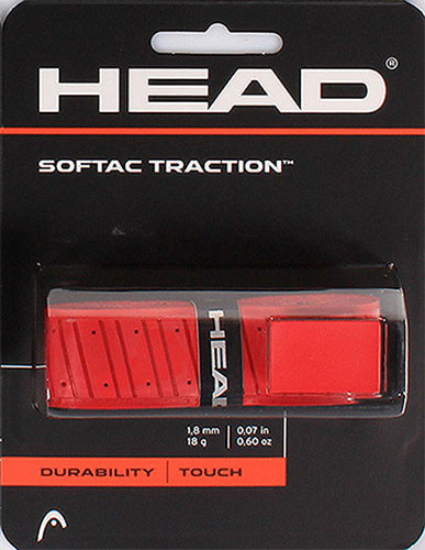 Tennis Basisgriffbänder Head Softac Traction 1P - Rot