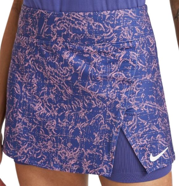 Naiste tenniseseelik Nike Court Victory Skirt STR Printed W - dark purple dust/white