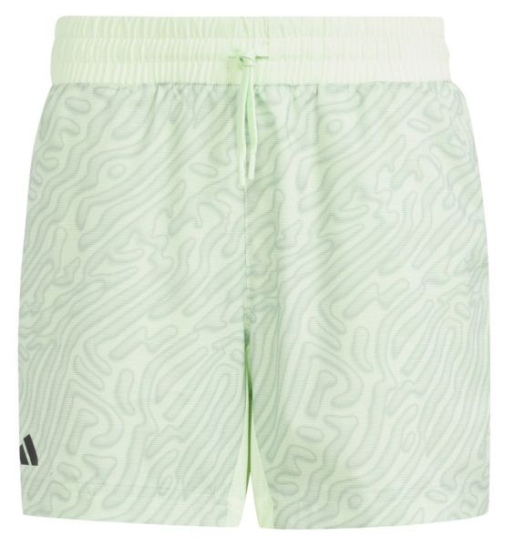 Шорти за момчета Adidas Tennis Pro Shorts Kids - semi green spark/silver green