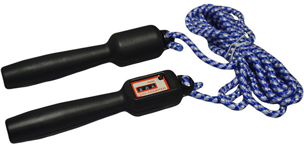 Prekážka Pro's Pro Skipping Rope with Counter - blue