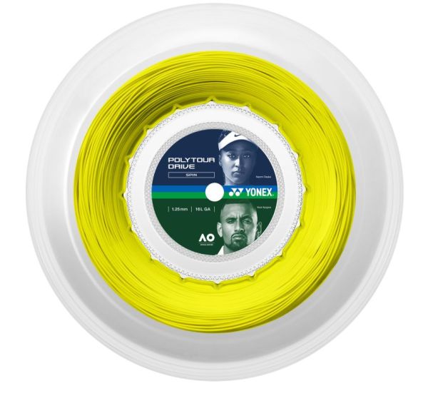 Tennis String Yonex Poly Tour Drive (200 m) - Yellow