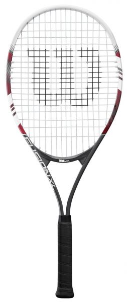 Raqueta de tenis Adulto Wilson Fusion XL - black/red/white