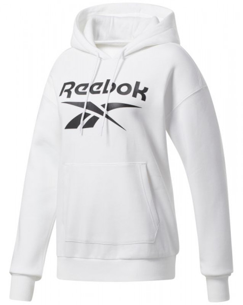 Damen Tennissweatshirt Reebok Fleece Hoody - white