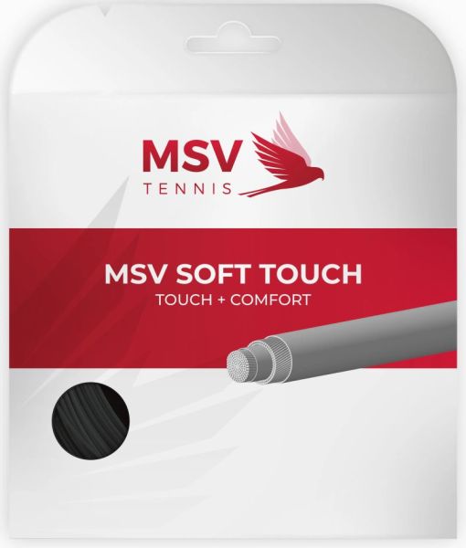 Naciąg tenisowy MSV Soft Touch (12m) - black