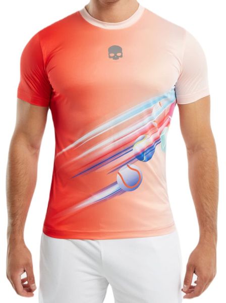 Herren Tennis-T-Shirt Hydrogen Flash Balls Tech T-Shirt - red