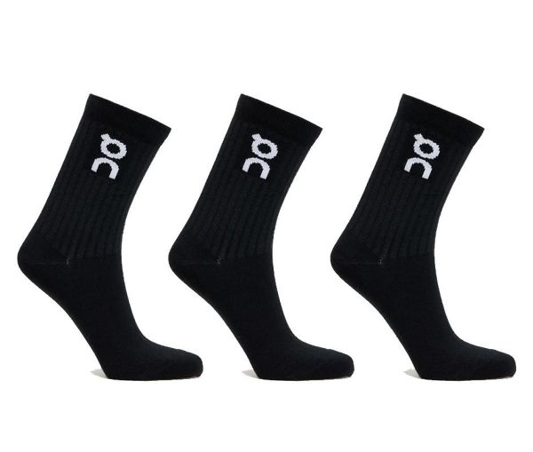 Čarape za tenis ON Logo Socks 3P - black