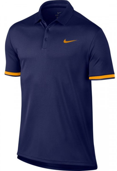  Nike Court Dry Polo Team - blue void/orange peel