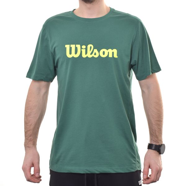 Herren Tennis-T-Shirt Wilson Graphic T-Shirt - field green