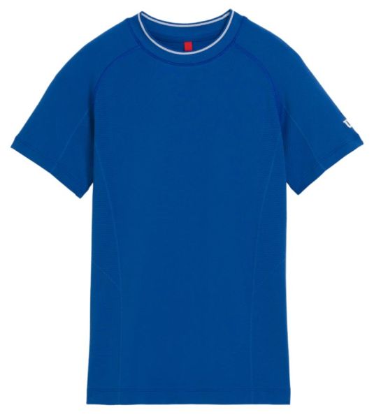 T-shirt pour garçons Wilson Kids Team Seamless Crew - Bleu
