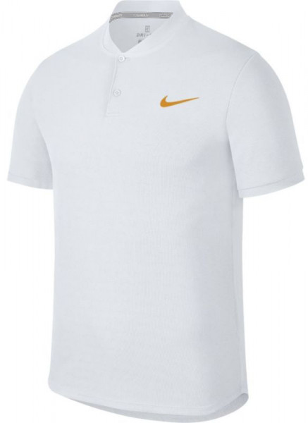  Nike Court Dry Advantage Solid Polo - white/white/gold leaf
