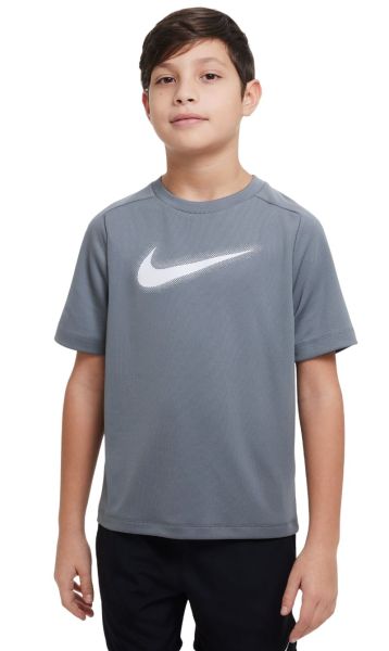 Tricouri băieți Nike Dri-Fit Multi+ Top - smoke grey/white