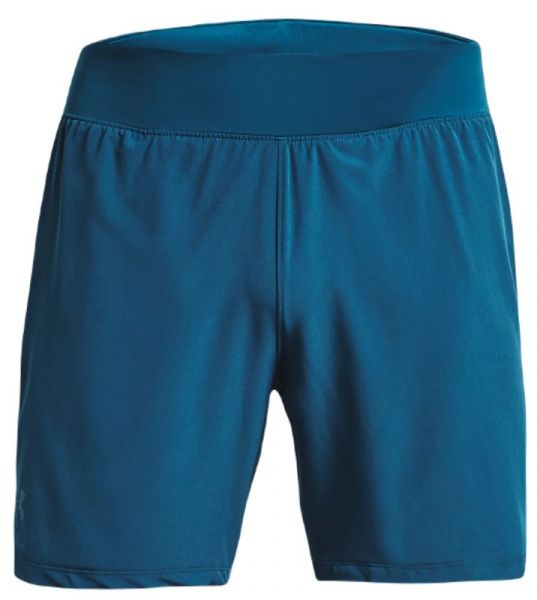 Shorts de tennis pour hommes Under Armour Men's Speedpocket 7'' Short - petrol blue/fuse teal
