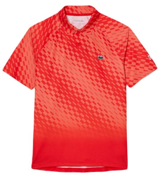 Polo marškinėliai vyrams Lacoste Tennis x Novak Djokovic Player Version Polo Shirt - red/orange