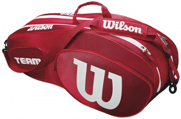  Wilson Team III 6 Pack Bag - red/white