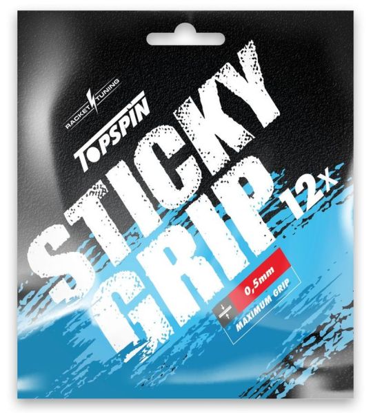 Owijki tenisowe Topspin Sticky Grip 12P - black
