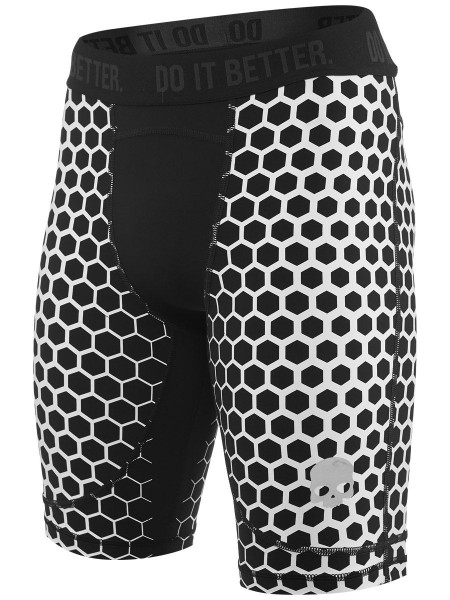 Hydrogen Printed Second Skin Shorts Man - black/white