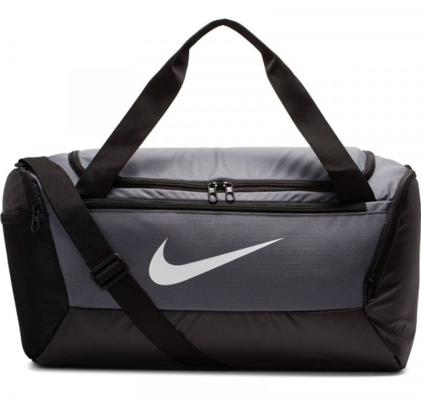 Tennis Bag Nike Brasilia Small Duffel - flint grey/black/white