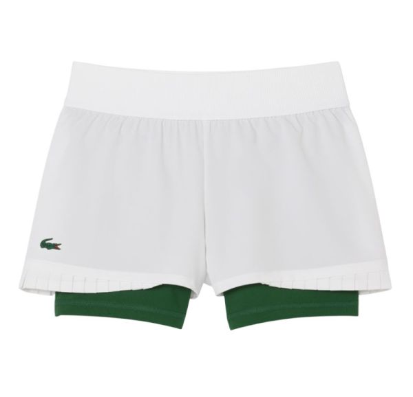 Damskie spodenki Lacoste Ultra Dry Lined Tennis - Biały