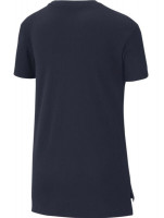 Marškinėliai mergaitėms Nike Swoosh DPTL Basic Futura Tee - obsidian/university red/university red Marškinėliai mergaitėms Nike Swoosh DPTL Basic Futura Tee - obsidian/university red/university red