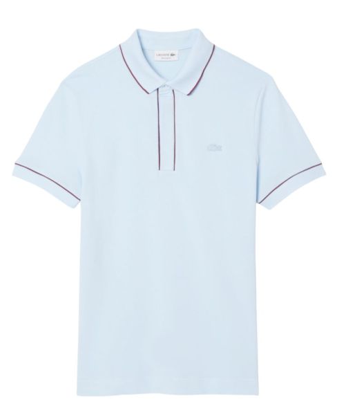 Men's Polo T-shirt Lacoste Paris Stretch Piqué Regular Fit - Blue