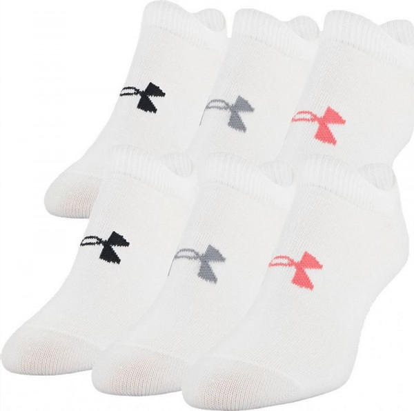 Ponožky Under Armour Essential 6P - white