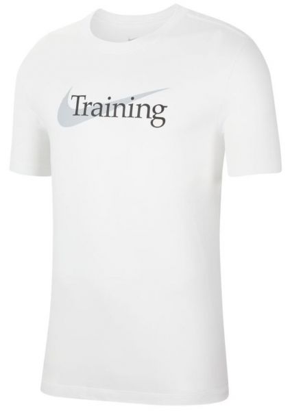 Herren Tennis-T-Shirt Nike Dri-Fit Tee - white